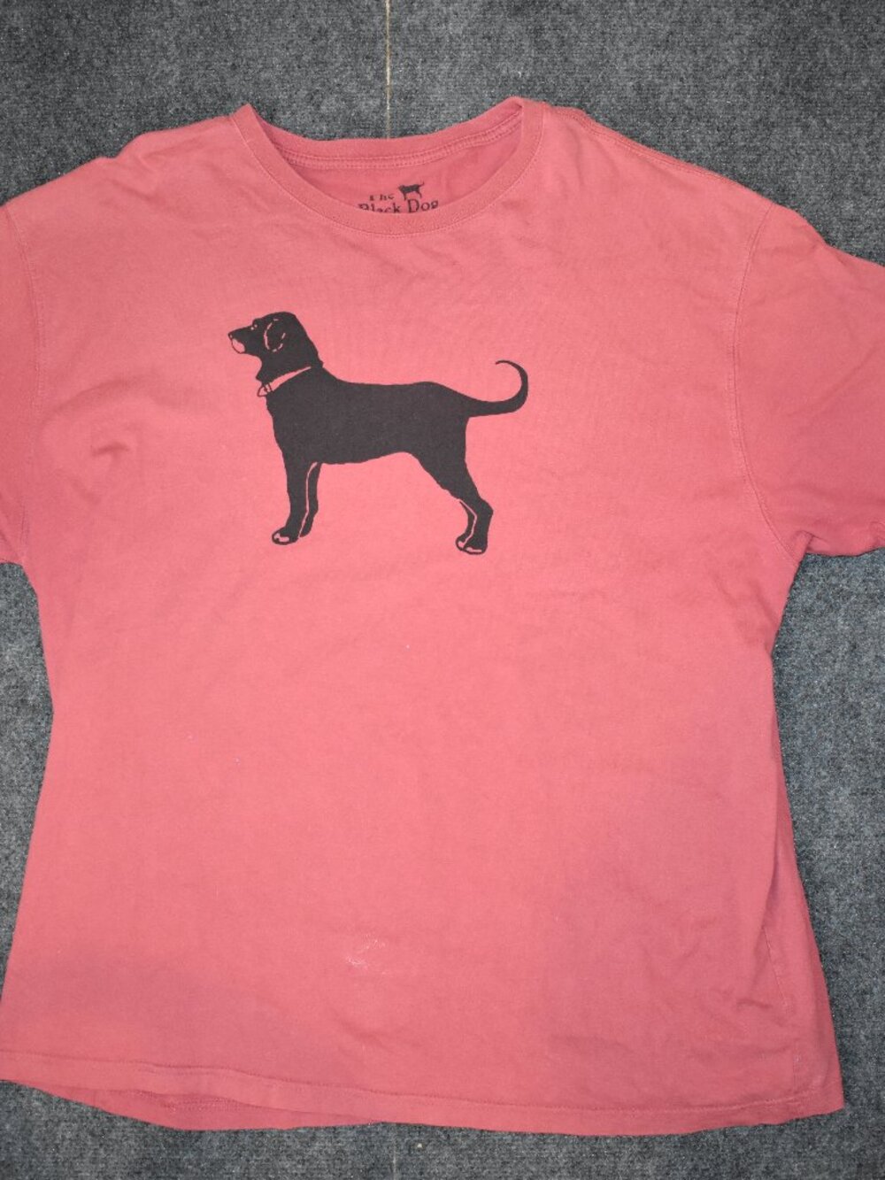 The Black Dog Men's Red Graphic Print Crew Neck T-Shirt XL Martha’s Vineyard
